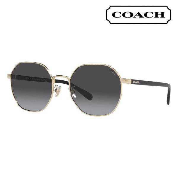 コーチ COACH サングラス HC7147 90058G 56 CH556 多角形 メタル レディ...