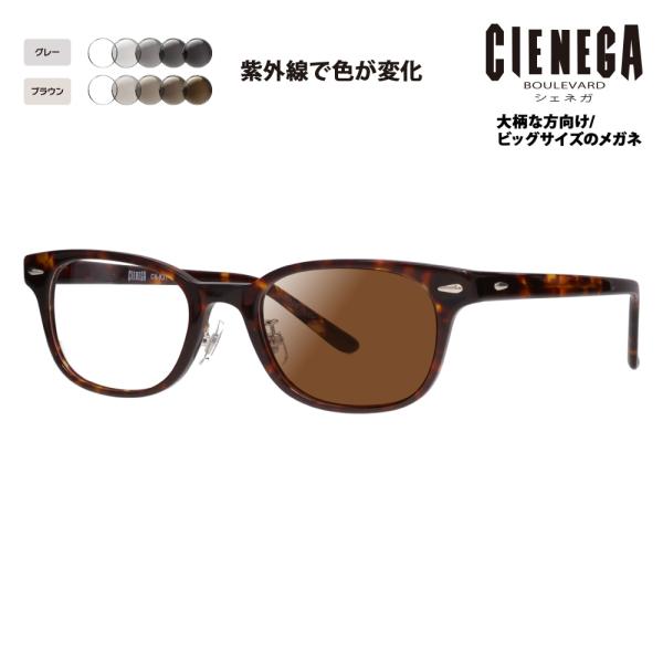 シェネガ メガネ フレーム サングラス 調光レンズセット CN-K31 2 52 CIENEGA 大...