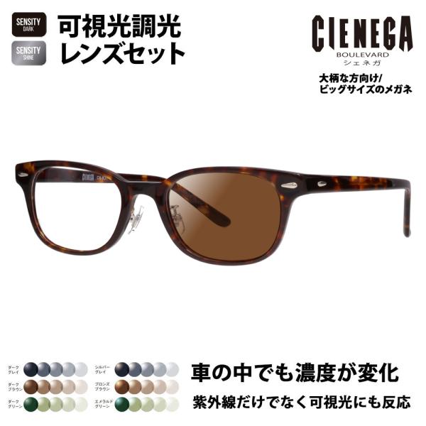 シェネガ メガネ フレーム サングラス 可視光調光レンズセット CN-K31 2 52 CIENEG...