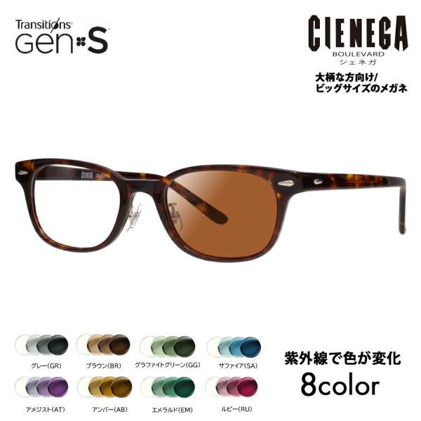 シェネガ メガネ フレーム サングラス 調光レンズセット CN-K31 2 52 CIENEGA 大...