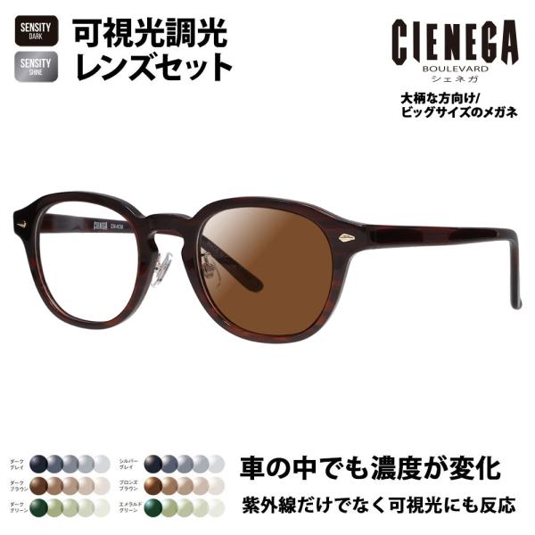 シェネガ メガネ フレーム サングラス 可視光調光レンズセット CN-K38 2 51 CIENEG...