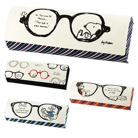 キャラクター クロス付き メガネケース ピーナッツ スヌーピー ディズニー ミッキーマウス ドナルド...