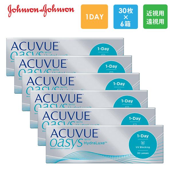 ワンデーアキュビューオアシス 30枚x6箱セット J&amp;J ジョンソン・エンド・ジョンソン コンタクト...