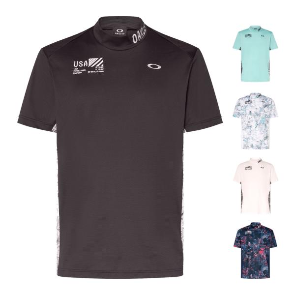 オークリー FOA406438 OAKLEY モックネックシャツ ハイネック タートル Tシャツ 半...