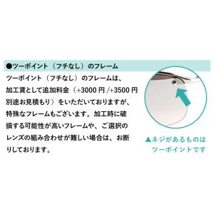 メガネ 眼鏡 レンズ交換 ツーポイント加工代