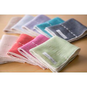 fuwara 6重織 ガーゼ ハンカチ (color×キナリ) 日本製