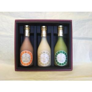 にじいろ甘酒3色ギフト/米糀、博多あまおう、八女...の商品画像