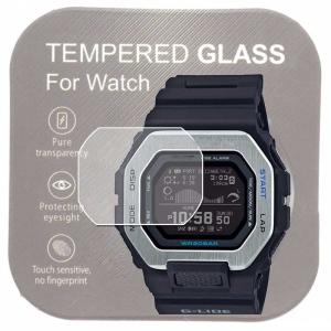 ２枚入り腕時計GBX-100 GBX-100-1JF用9H強化ガラスフィルム 高い透明度 傷を防ぎ耐久性あり手入れしやすい 保護フィルム 2