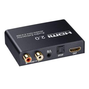 BLUPOW 4K60Hz・HDR・HDMI2.0音声分離器(音声出力：光デジタル・R/L・3.5mmアナログ) 光デジタルオーディオ分離器｜urasoe