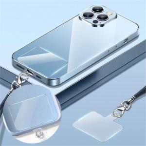 ストラップホルダー ケースに挟むだけ スマホ 携帯 後付け 外付けストラップホール 紛失 落下防止 クリアfa10000a008