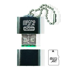 カードリーダー USB2.0 microSD対応 外付け 高速転送 コンパクト PC用