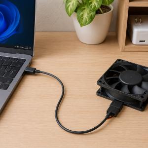 USB-大4Pファン変換ケーブル 電源供給 P...の詳細画像3