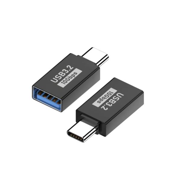 Type-C to USB3.2変換アダプター オス→メス OTG対応 高速10Gbps転送 PD急...