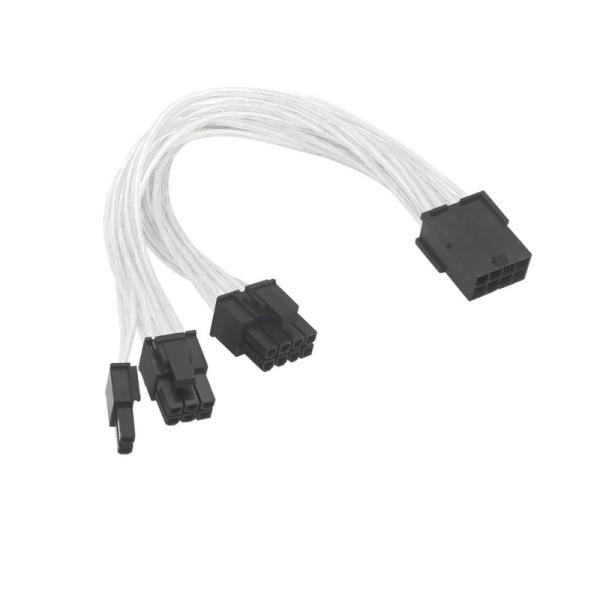 PCIe 8ピン-デュアル8ピン分岐ケーブル GPU電源用 18AWG 高品質