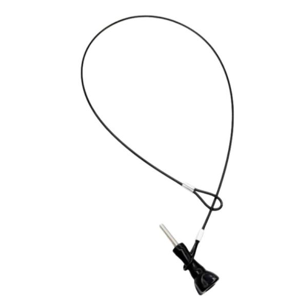 GoPro／DJI Action対応 セーフティワイヤー 落下防止 金属製 30cm スチールケーブ...