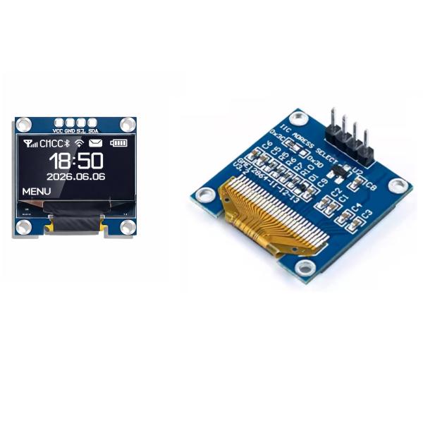 OLEDディスプレイ 0.96インチ SSD1306 I2C Arduino対応