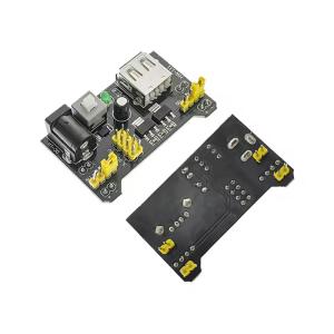 MB102ブレッドボード電源モジュール 3.3V 5V切替 USB DC入力 Arduino対応 電源供給モジュール 電子工作用｜ウラザキ