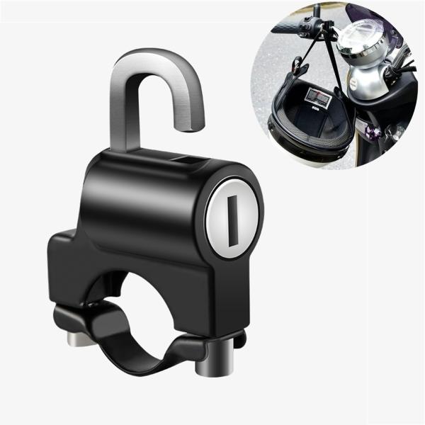 ヘルメットロック 六角レンチ付き ヘルメットホルダー バイクロック バイク用 鍵 ロック スクーター...