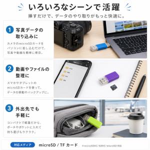 TFカードリーダー USB2.0 microS...の詳細画像1