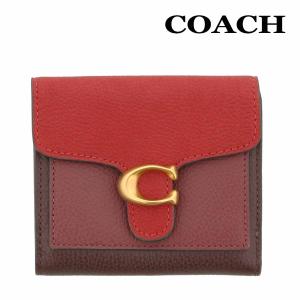 コーチ 財布 二つ折り COACH 76302 ブリックレッドマルチ カラーブロック タビー スモール ウォレット B4T6T アウトレット｜urban-coron