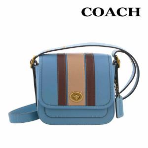 訳あり/コーチ バッグ ショルダー COACH 89138 パシフィックブルー×ブラウンマルチ スト...