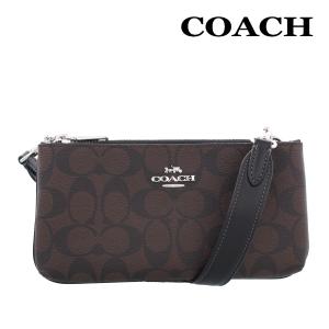 コーチ バッグ ショルダー 2way COACH CJ790 ブラウン×ブラック シグネチャー ダブルジップ クロスボディ SVBRB アウトレット｜urban-coron