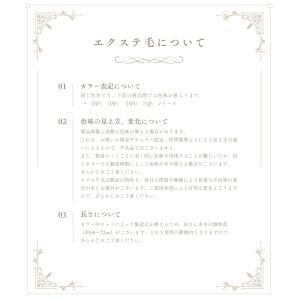 編み込み エクステ 束毛 バルク 約65cm〜...の詳細画像3