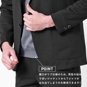半袖 Tシャツ メンズ スムース クルーネック...の詳細画像3