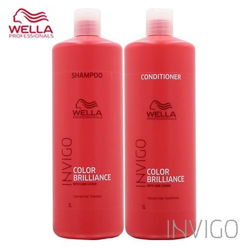 WELLA ウエラ インヴィゴ カラーブリリアンス カラーヘア シャンプー 1000ml&amp;バイブラン...