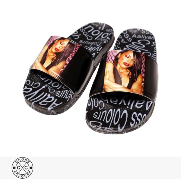 クロスカラーズ CROSS COLOURS AALIYAH HUG SLIDES スライドサンダル ...