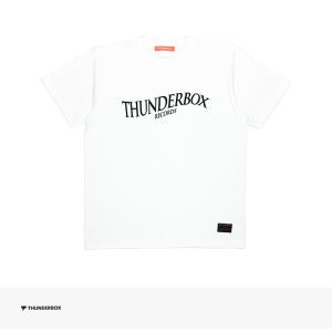 サンダーボックス THUNDERBOX THUNDERBOX RECORDS TEE | WHITE Tシャツ 半袖 ロゴ プリント メンズ ホワイト