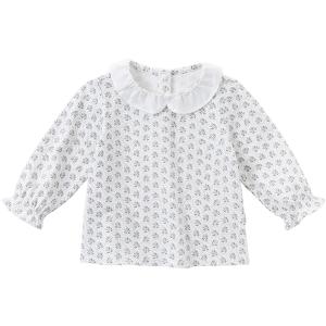 女の子 トップス 長袖 シャツ 花柄 春 秋 70 80 90 100