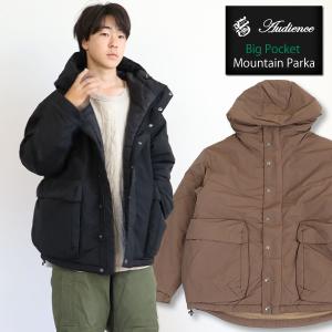アウター オーディエンス 中綿 ビックポケットマウンテンパーカージャケット60/40クロス ソロナデュポン aud7198 ロクヨンクロス メンズ アウター_aud_moj
