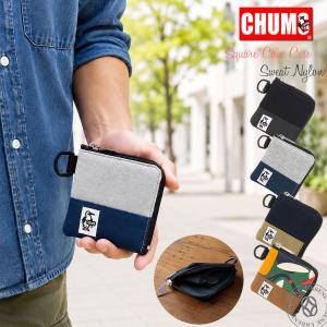 CHUMS チャムス コインケース 小銭入れ スクエアコインケーススウェットナイロン 財布 ミニ財布 コンパクト財布_chu_zsa