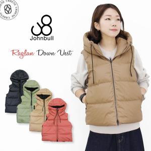 ジョンブル レディース ダウンベスト JOHNBULL フード ラグランベスト