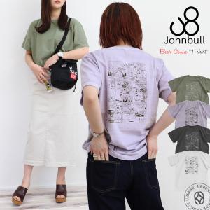 ロックTシャツ ジョンブル レディース Johnbull プリント GOOD ROCK SPEED別注 ベアコミックT 半袖 半袖Tシャツ アメカジ カジュアル メンズライク｜urbene