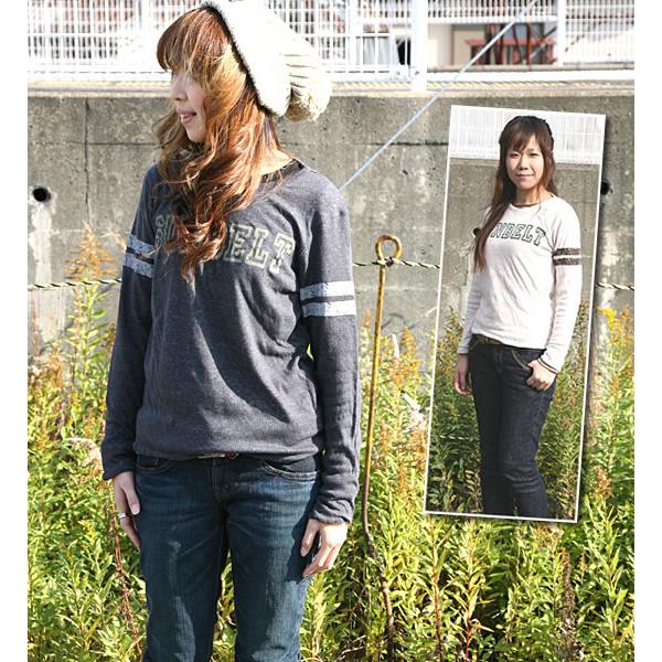 クリフメイヤーレディースKRIFFMAYERWガーゼクルーネックプリントTシャツSUNBELT カッ...