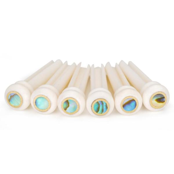 AZNABLE ブリッジピン アコースティックギター ブリッジ アコギ 牛骨 ギター用 ギター エン...