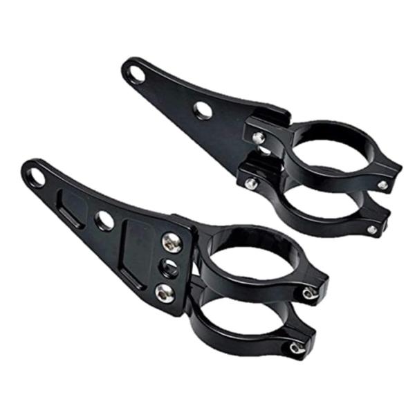 バイク 凡用 ヘッドライト ブラケット ステー Φ41mm ブラック 2個セット ホンダ 用 カワサ...