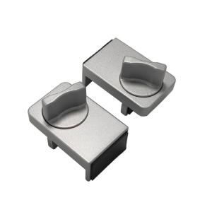 【2個】 網戸ロック ストッパー 防犯 網戸ロック サッシ 補助 約55*35.5mm (取付可能範囲:25-45mm) 【カラーをお選びください】