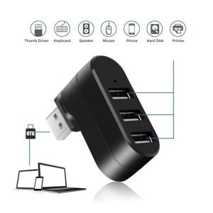 ミニUSBハブ 3ポート USB2.0コンボハ...の詳細画像5