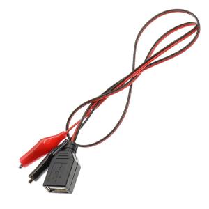 USBケーブル USB-Aメス-ワニ口クリップ...の詳細画像2