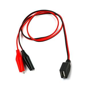 USBケーブル USB-Aメス-ワニ口クリップ...の詳細画像3