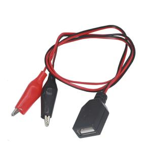 USBケーブル USB-Aメス-ワニ口クリップ...の詳細画像5