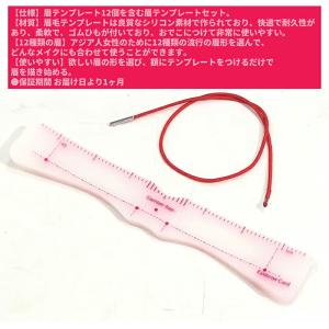 眉毛テンプレート レディース 12種類テンプレ...の詳細画像1