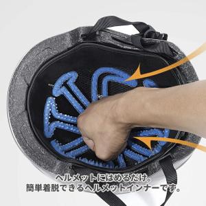 ヘルメット用インナー 通気性快適 シリコン パ...の詳細画像1