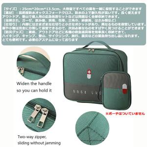 大容量 メディカルポーチ 薬箱 救急パック ハ...の詳細画像1