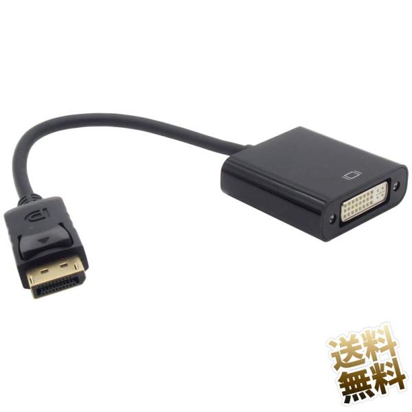DisplayPort (DP) (オス) - DVI (メス) 変換ケーブル 1920×1080 ...