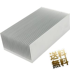2個 アルミニウム脱熱器100x40x20mm ヒートシンク 冷却板 放熱板 小型