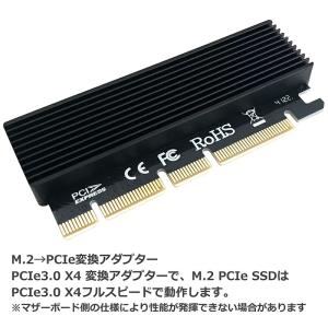 m.2→PCI-E 変換カード ヒートシンクケ...の詳細画像1